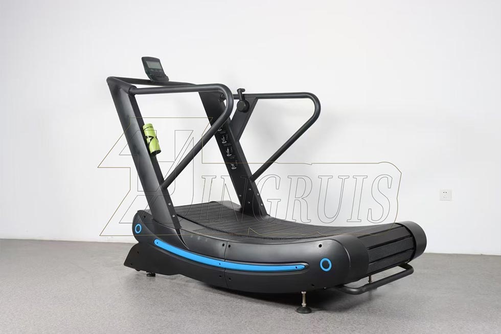 Curved manual treadmill